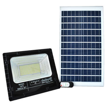 Solar flood light installation